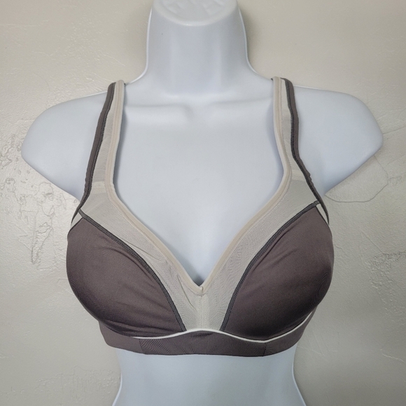 Natori NWT Women's 34C Zen Contour Convertible Sports Bra Grey Feather - Picture 1 of 8